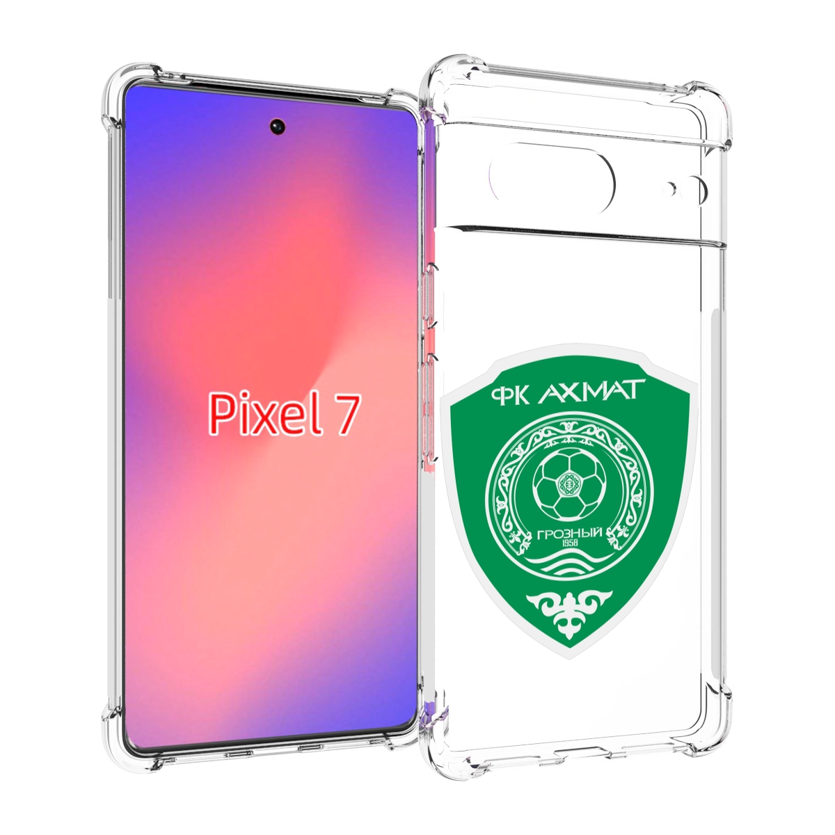 

Чехол Mypads Фк-Ахмат-2 Для Google Pixel 7, Прозрачный, Tocco