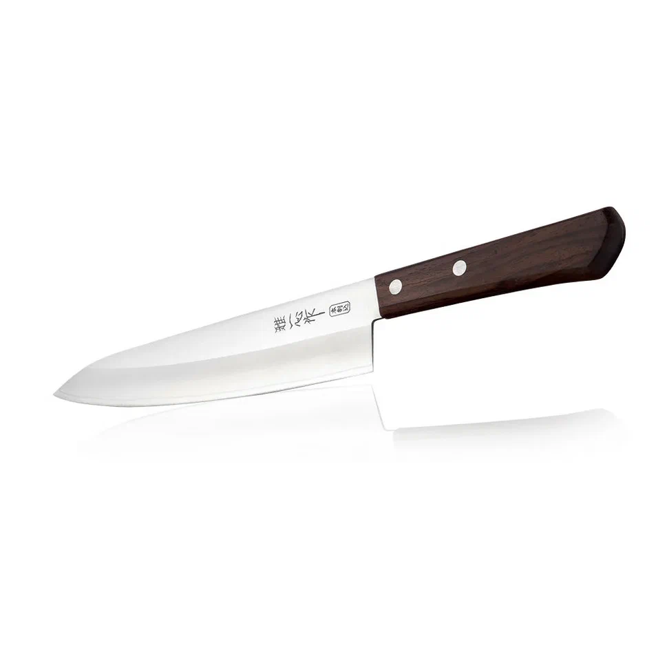 фото Кухонный нож поварской, шеф нож kanetsugu, лезвие 21 см, сталь aus-8/sus410, япония