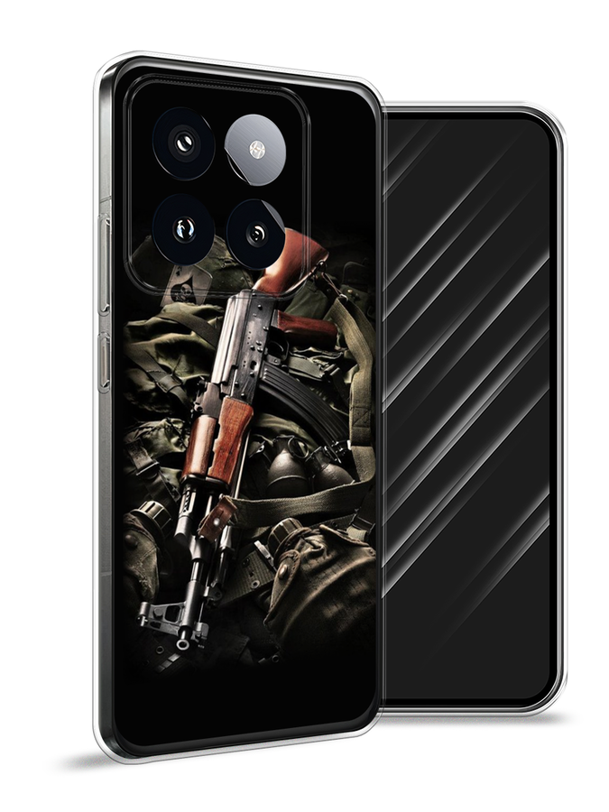 

Чехол Awog на Xiaomi 14 Pro "Автомат", Черный;коричневый;серый, 320450-1