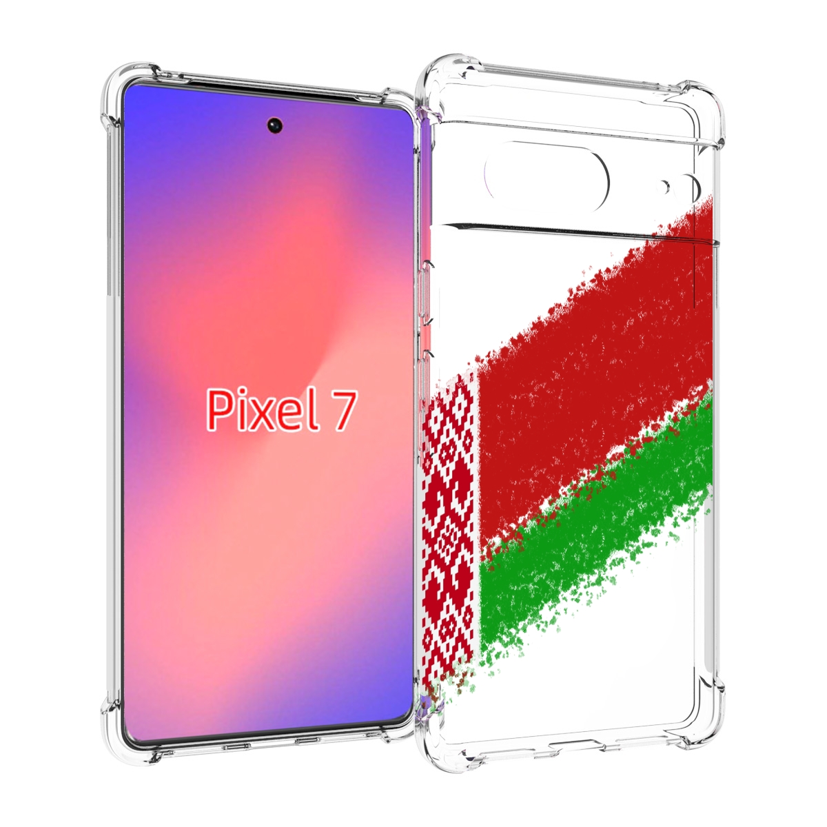 

Чехол Mypads Флаг Белорусии Мужской Для Google Pixel 7, Прозрачный, Tocco
