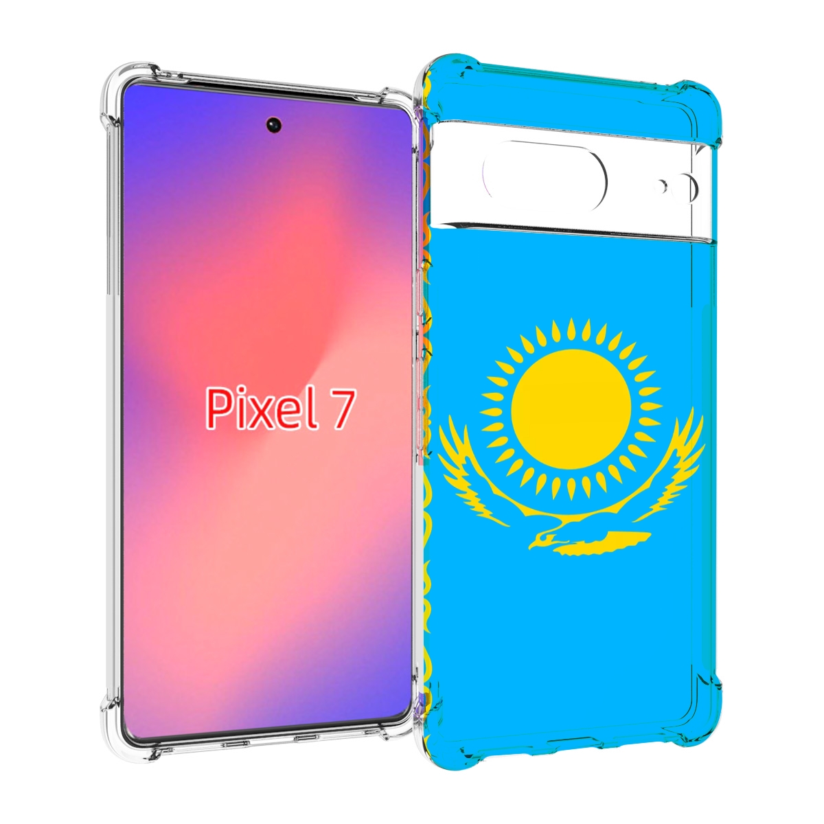 

Чехол Mypads Флаг Казахстана-1 Для Google Pixel 7, Прозрачный, Tocco
