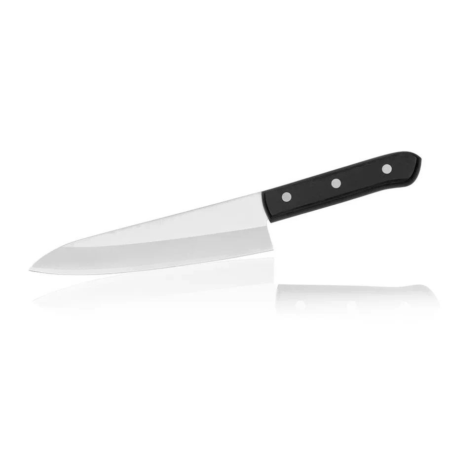 фото Нож кухонный, японский шеф нож tojiro, лезвие 18 см, сталь vg10, япония, f-312