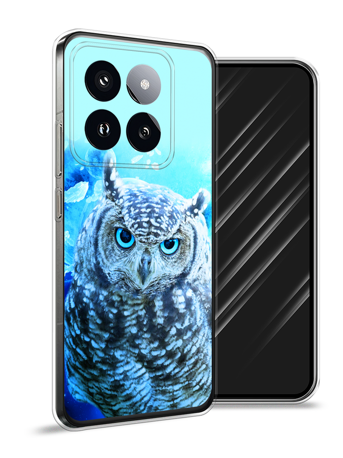 

Чехол Awog на Xiaomi 14 Pro "Сова арт 7", Синий;голубой, 320450-1