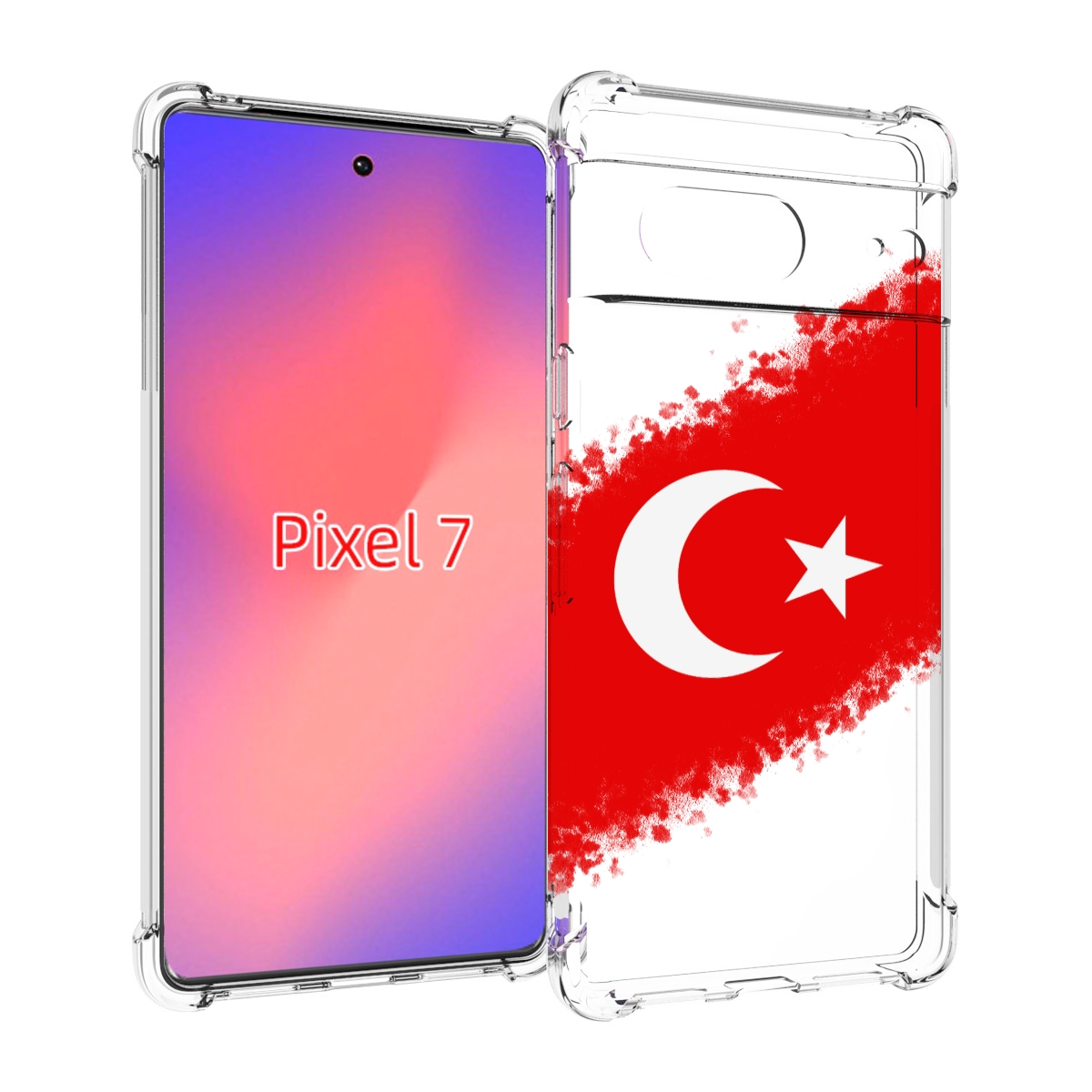 

Чехол Mypads Флаг Турции Для Google Pixel 7, Прозрачный, Tocco