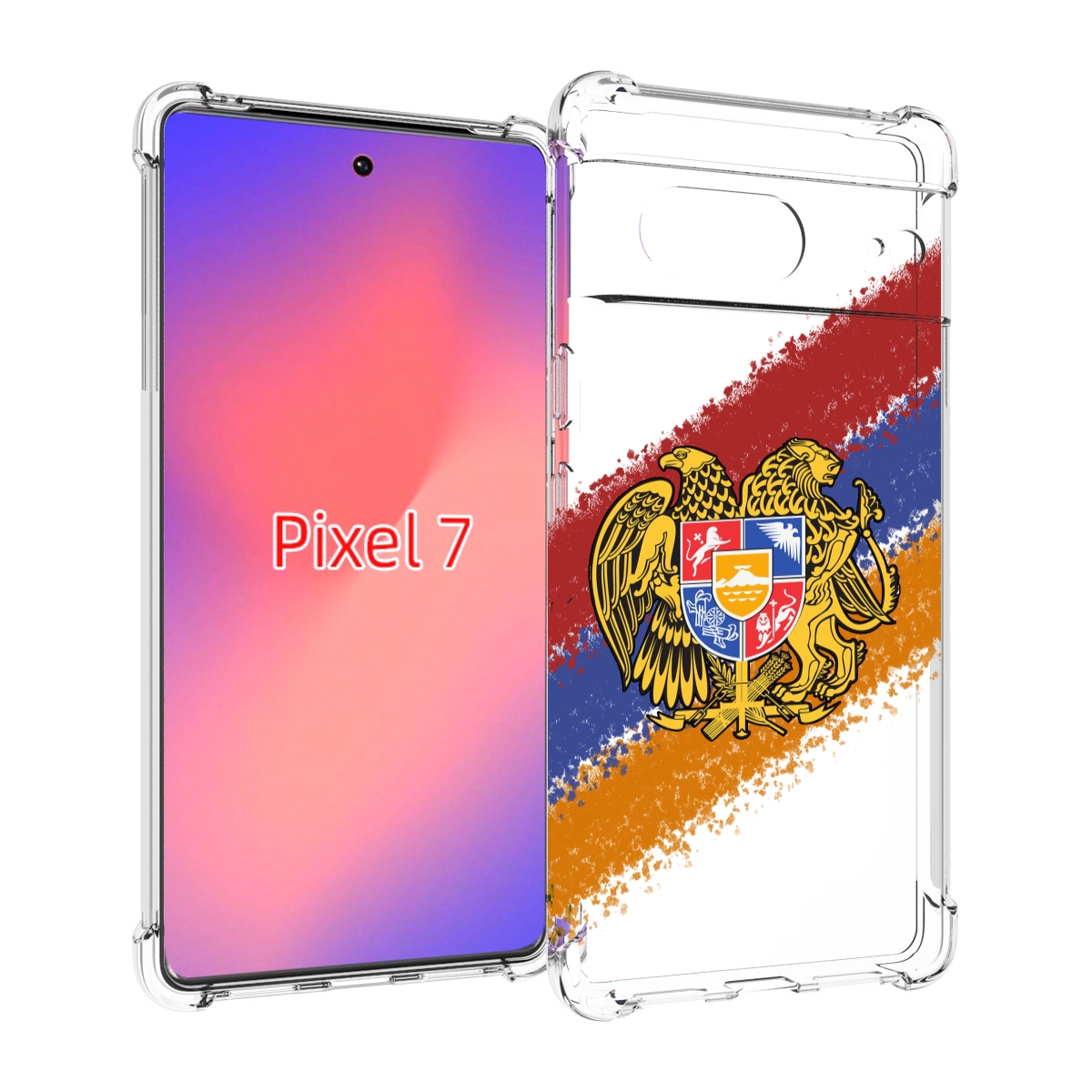 

Чехол Mypads Флаг Герб Армении Для Google Pixel 7, Прозрачный, Tocco