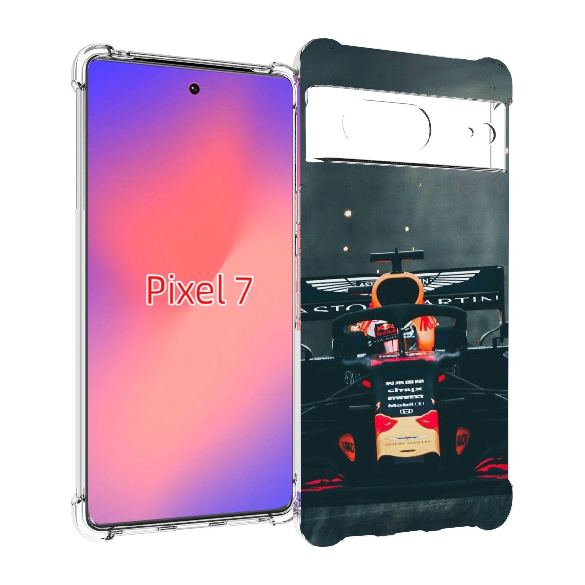 

Чехол Mypads Формула 1 Астон Мартин Для Google Pixel 7, Прозрачный, Tocco