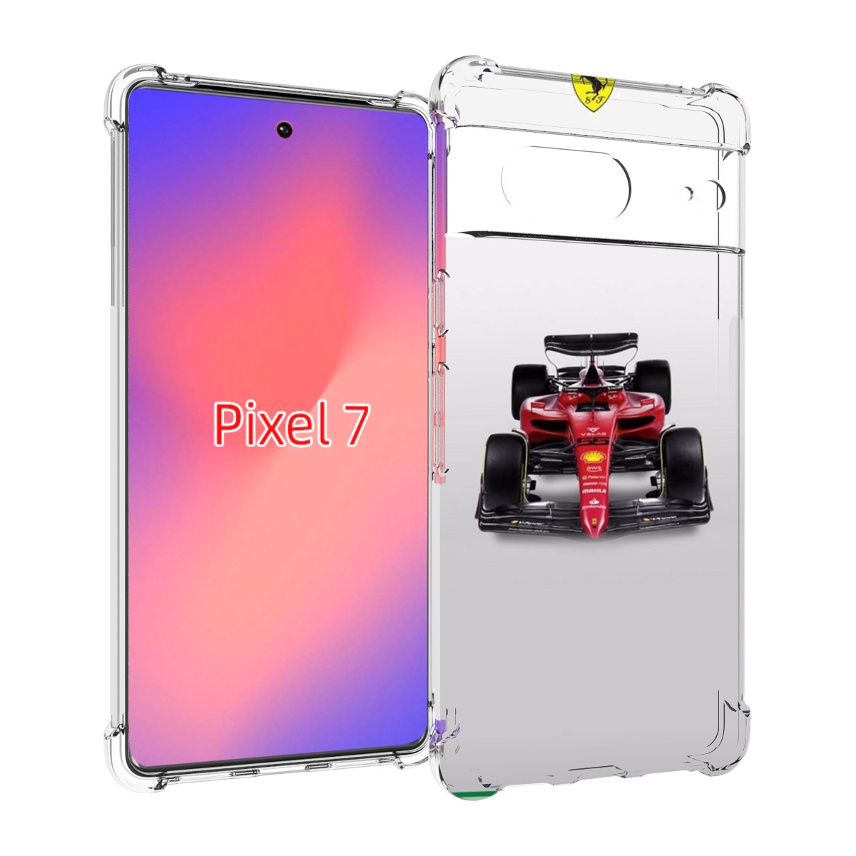 

Чехол Mypads Формула 1 Феррари Для Google Pixel 7, Прозрачный, Tocco