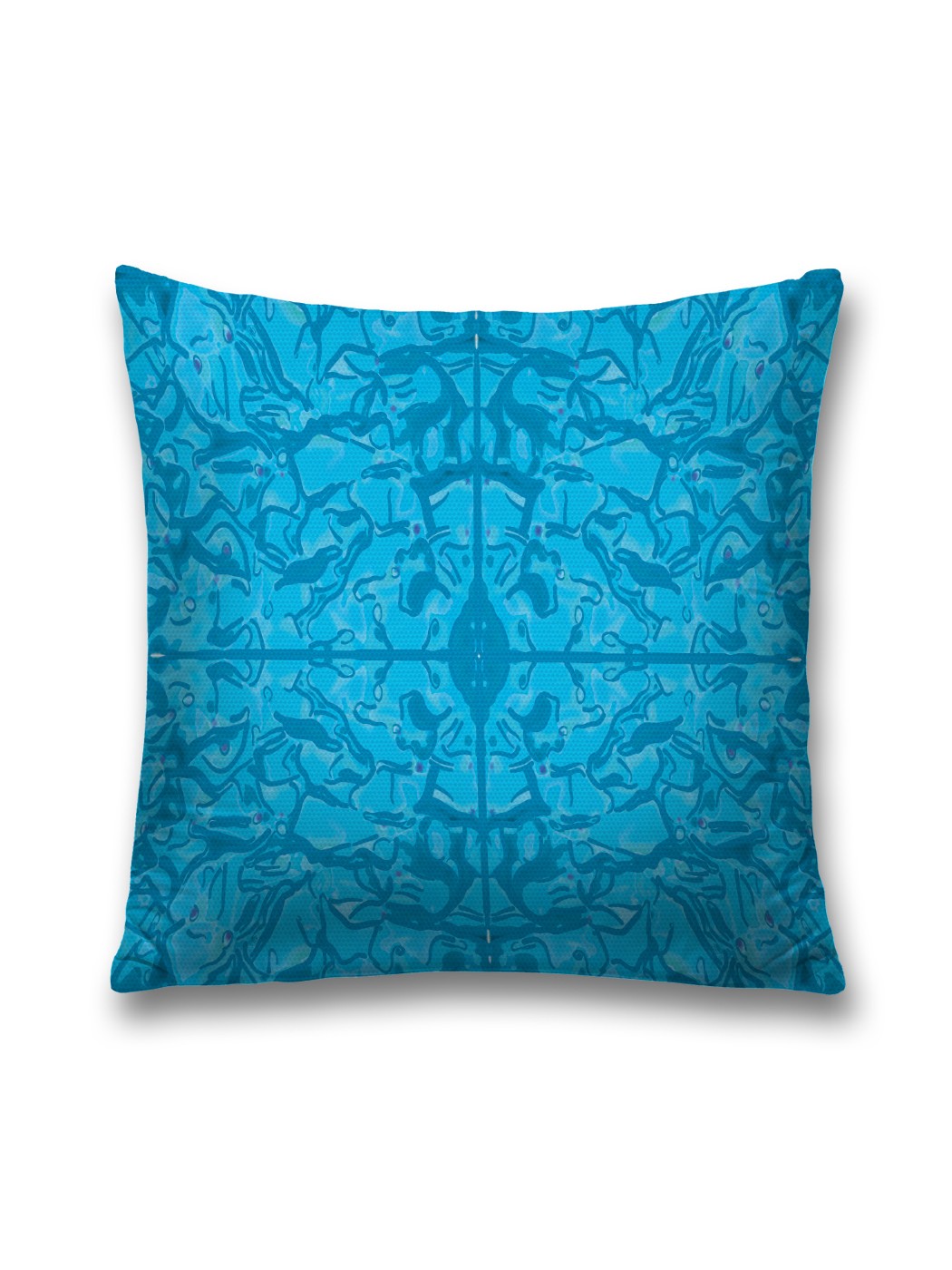 

Наволочка JoyArty декоративная "Водянистый танец" на молнии, 45x45 см, Белый