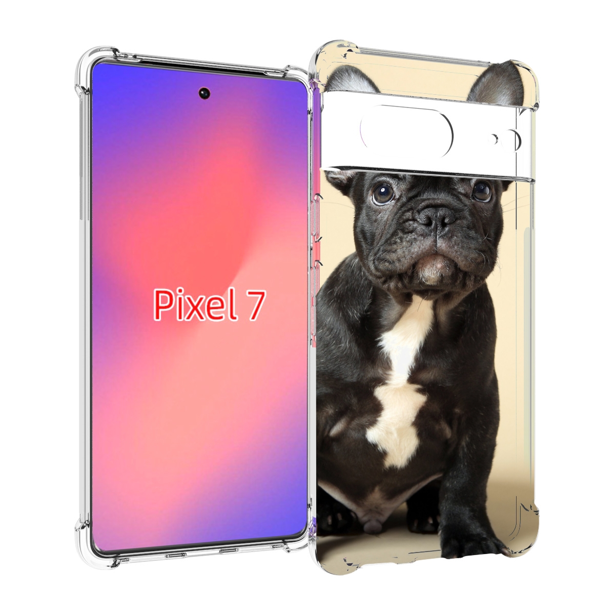 

Чехол Mypads Французскии Бульдог Для Google Pixel 7, Прозрачный, Tocco