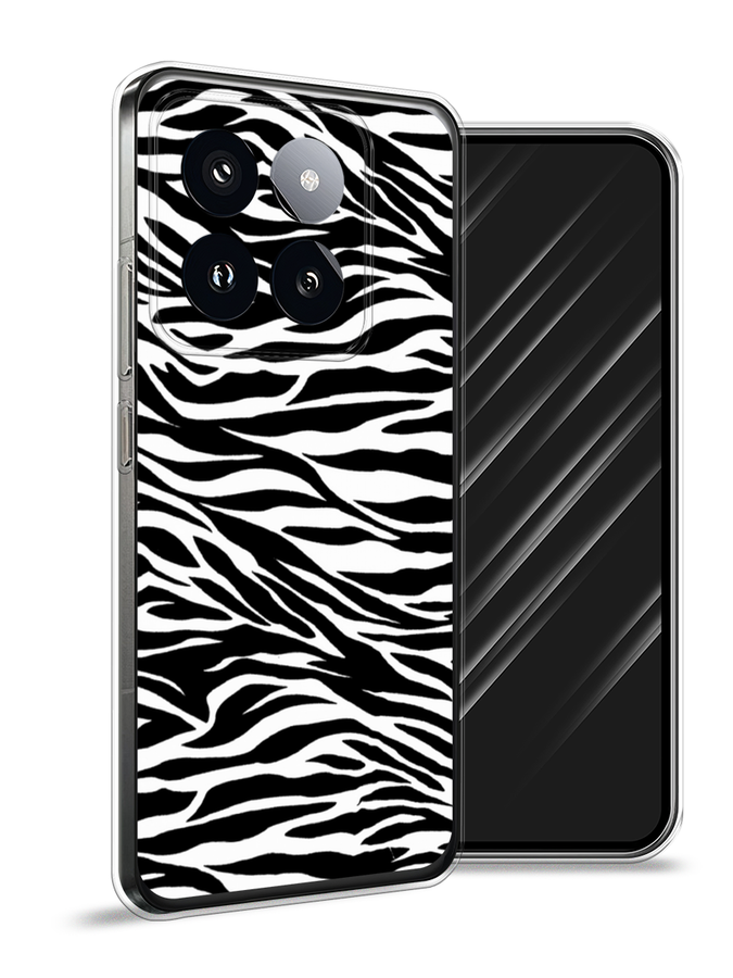 

Чехол Awog на Xiaomi 14 Pro "Принт зебра", Белый;серый;черный, 320450-1