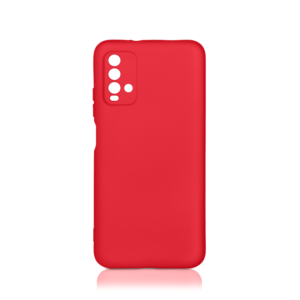 Чехол матово силиконовый soft touch для Redmi 9T красный
