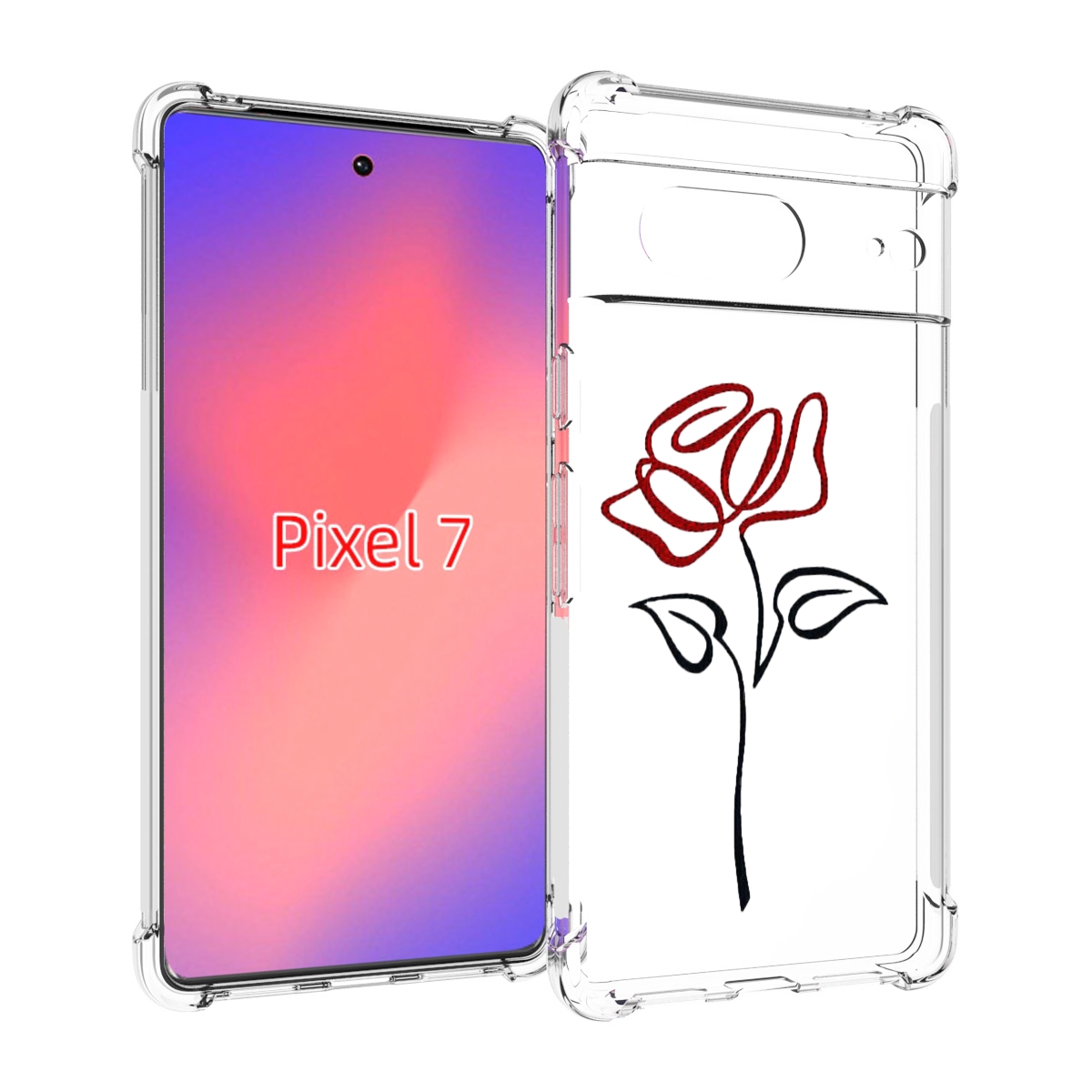 

Чехол Mypads Цветок В Одну Линию Для Google Pixel 7, Прозрачный, Tocco