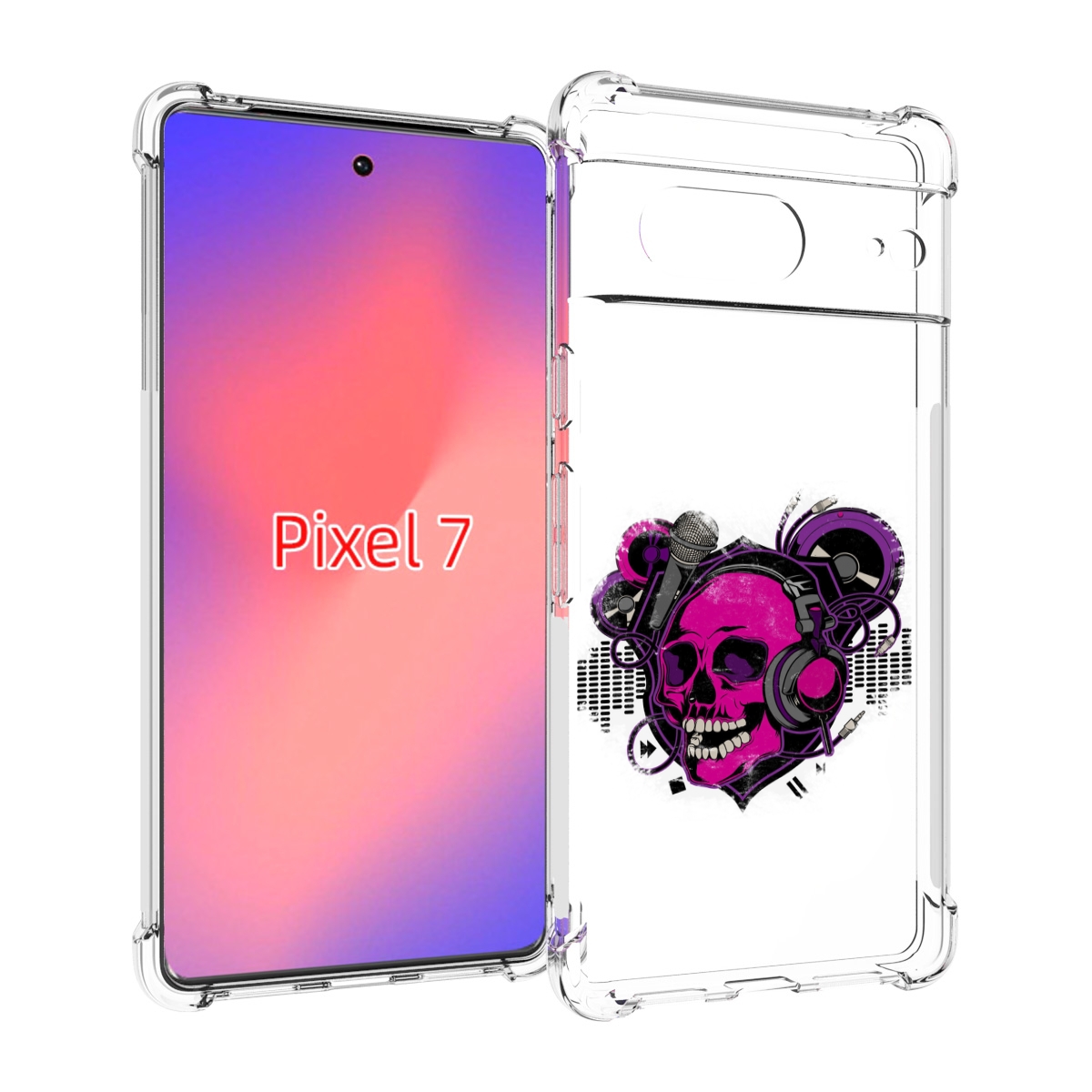

Чехол Mypads Череп 1 Для Google Pixel 7, Прозрачный, Tocco