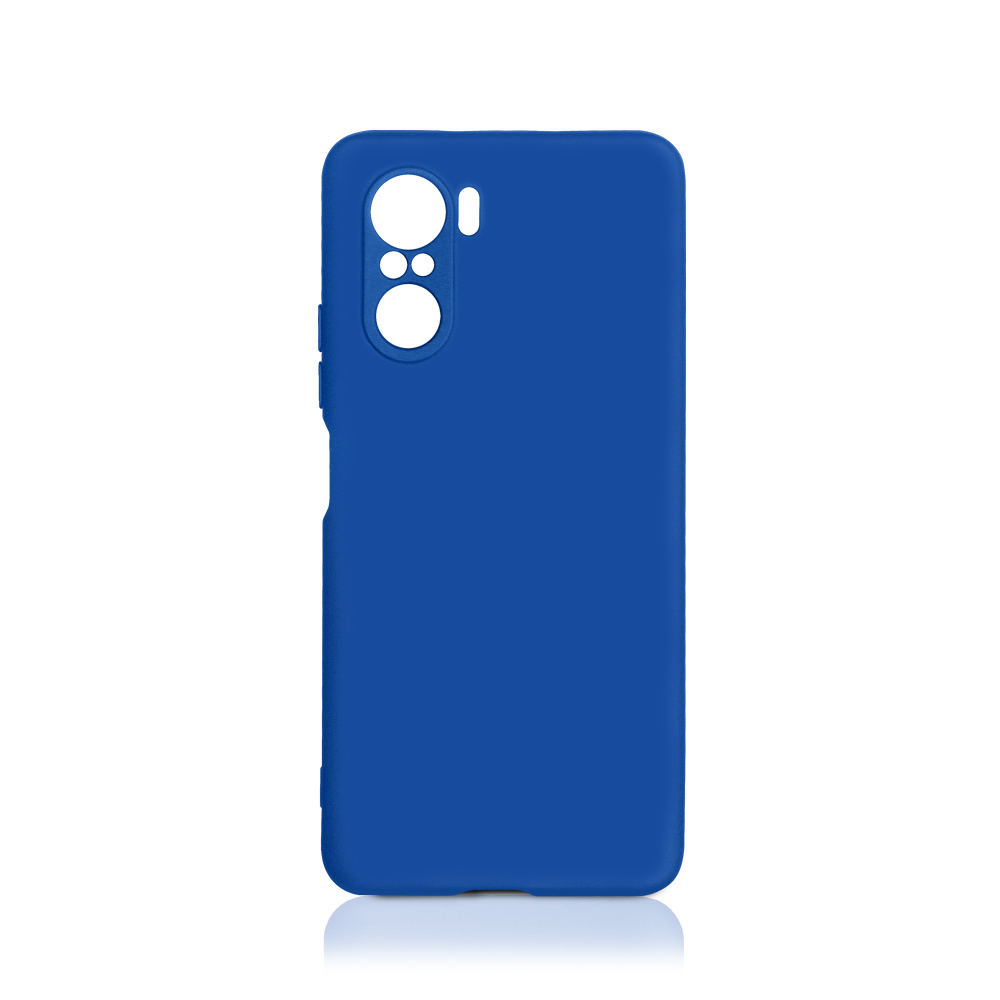 Чехол матово силиконовый soft touch для Xiaomi Redmi K40 синий