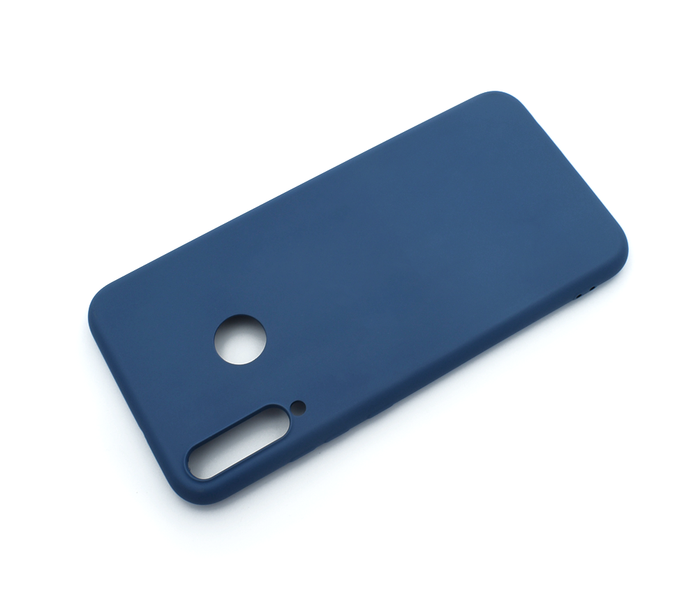 

Чехол матово силиконовый для Huawei P40 Lite E Blue, Синий