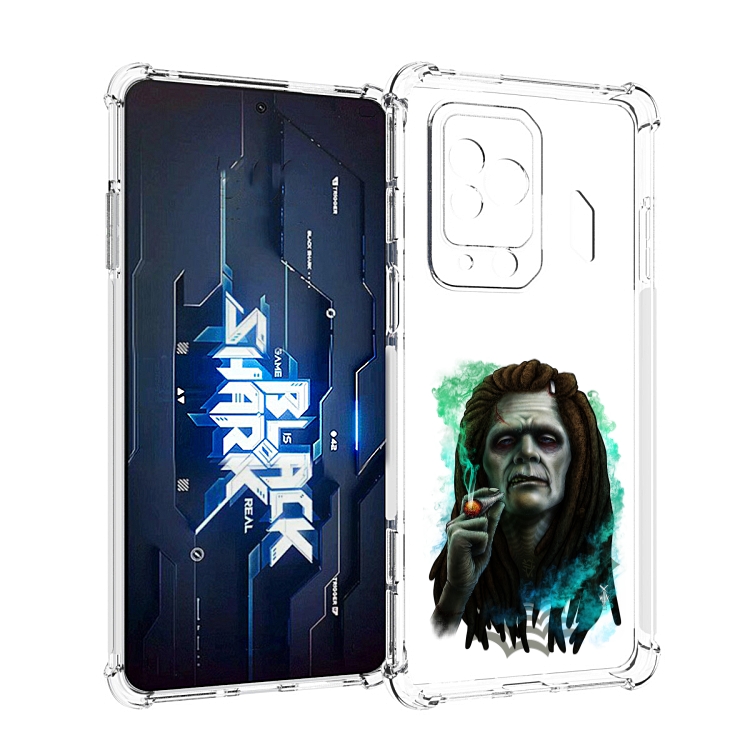 

Чехол MyPads зеленый мужчина с сигаретой для Xiaomi Black Shark 5 Pro, Прозрачный, Tocco