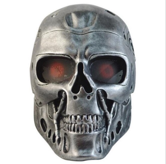 

Маска Терминатора (Terminator) серебристая, Серебристый, 16466