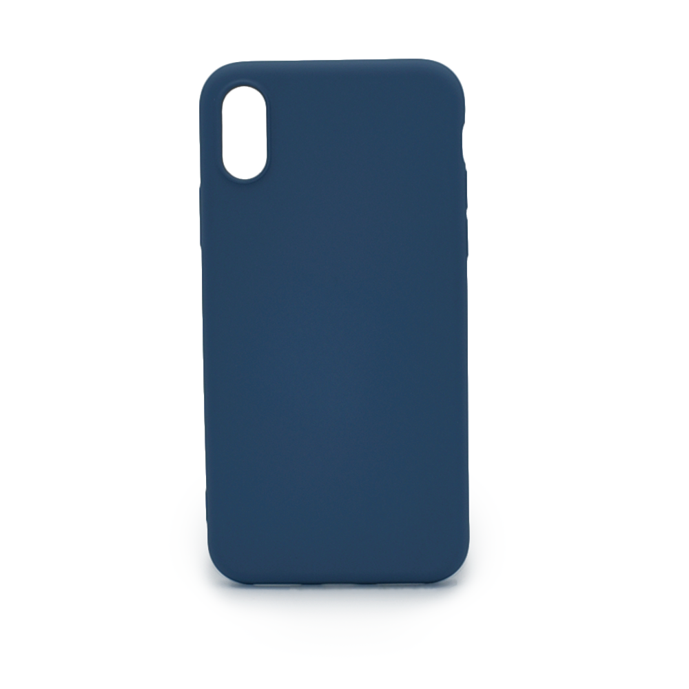 

Чехол силиконовый для iPhone X/XS Blue, Синий