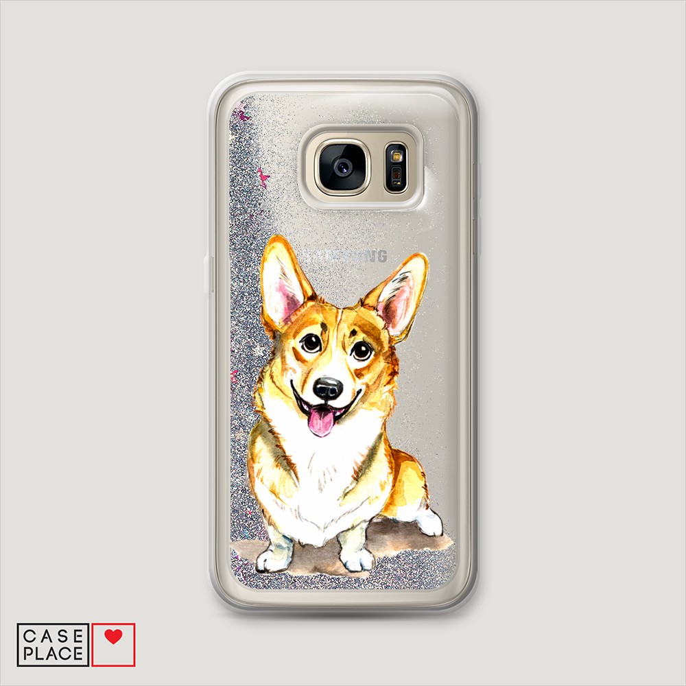 

Чехол Awog на Samsung Galaxy S6 Edge "Малыш корги", Разноцветный, 24491-1