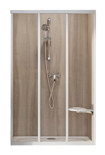

Душевая дверь Ravak Supernova ASDP3-120 белая+гpапе