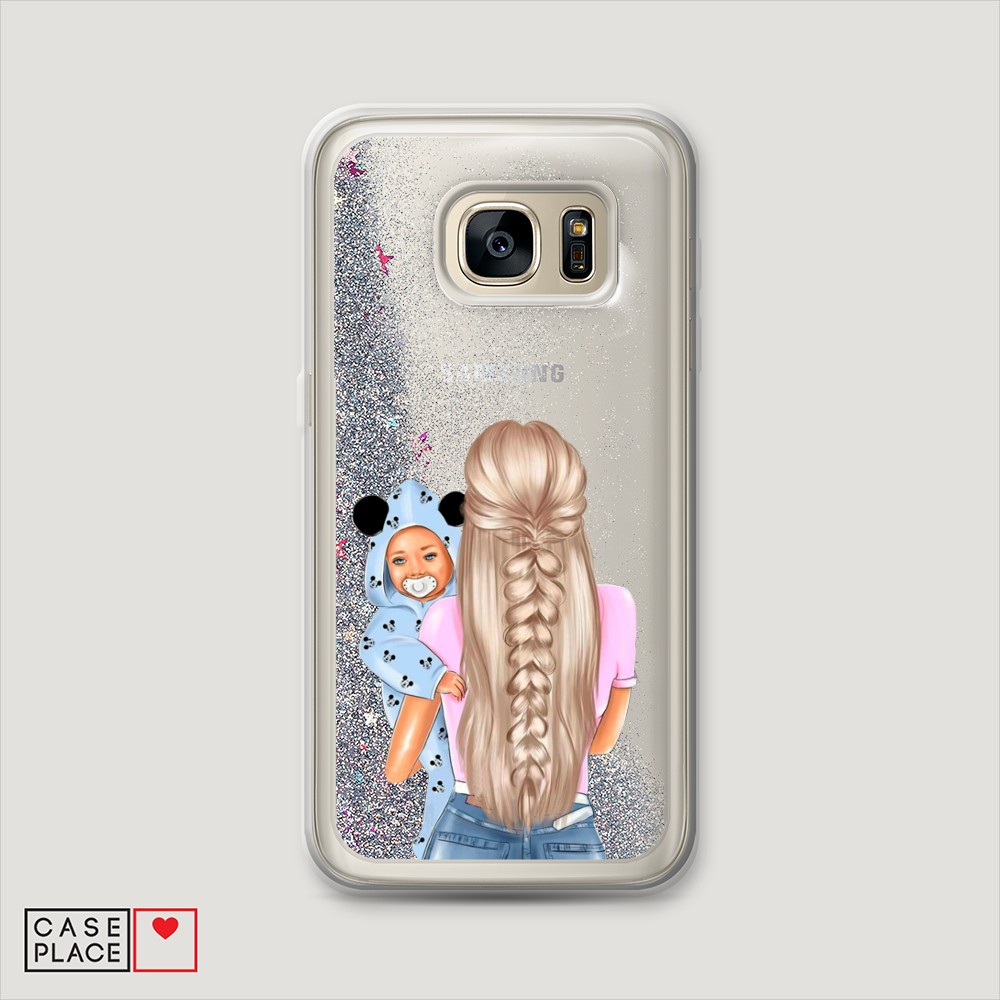 

Чехол Awog на Samsung Galaxy S6 Edge "Молодая мама", Разноцветный, 24491-1