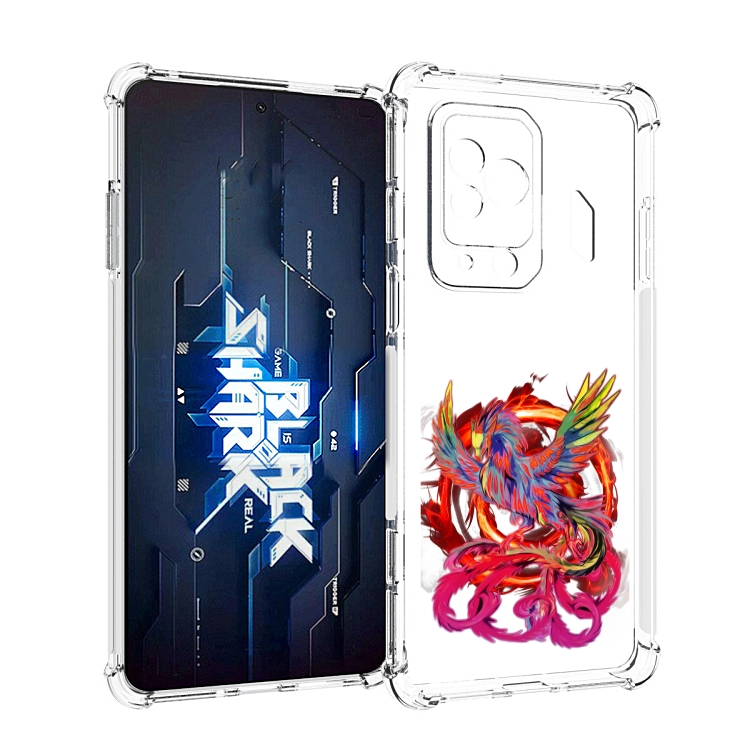 

Чехол MyPads красочный феникс для Xiaomi Black Shark 5 Pro, Прозрачный, Tocco