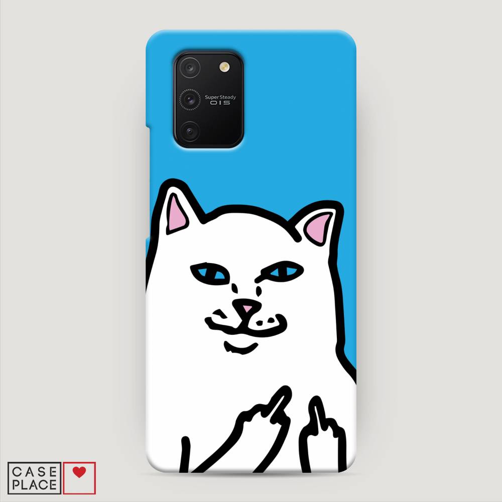 

Пластиковый чехол "Кот жесть" на Samsung Galaxy A91, 29920-7