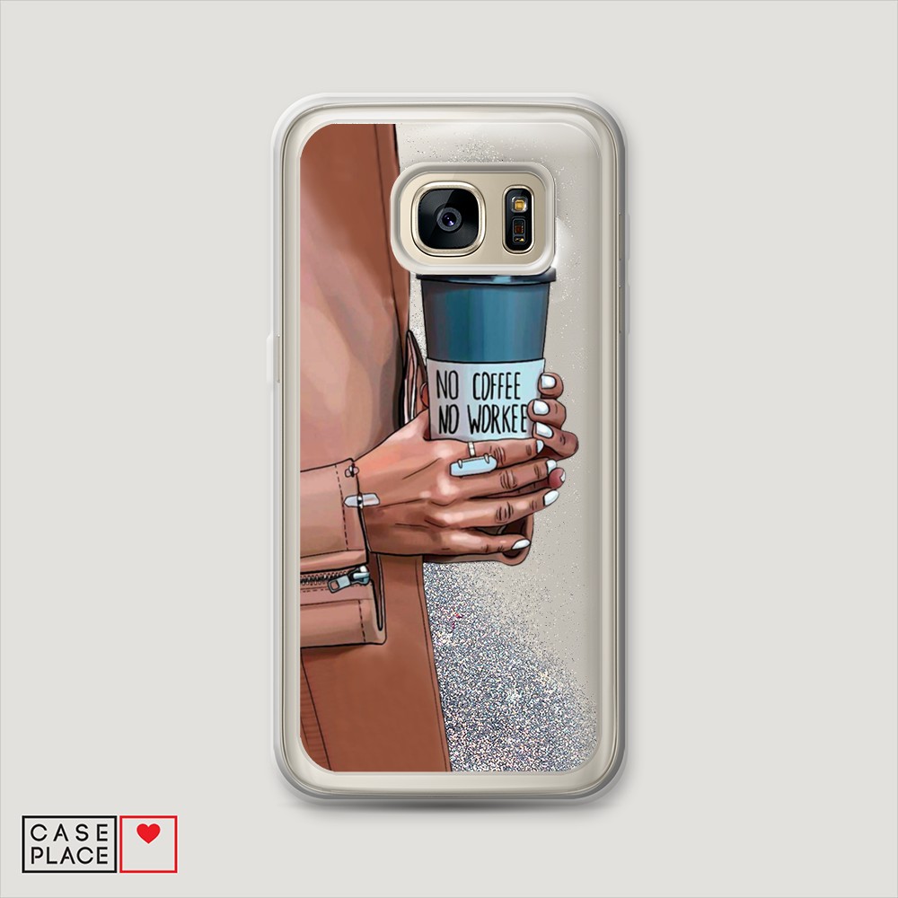 

Чехол Awog на Samsung Galaxy S6 Edge "No coffee", Разноцветный, 24491-1