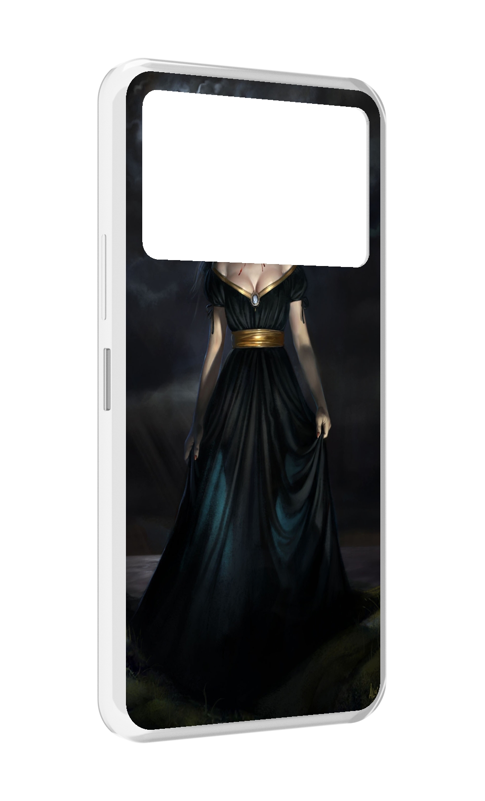 

Чехол MyPads девушка с порезом на горле женский для Infinix NOTE 12 VIP (X672), Прозрачный, Tocco