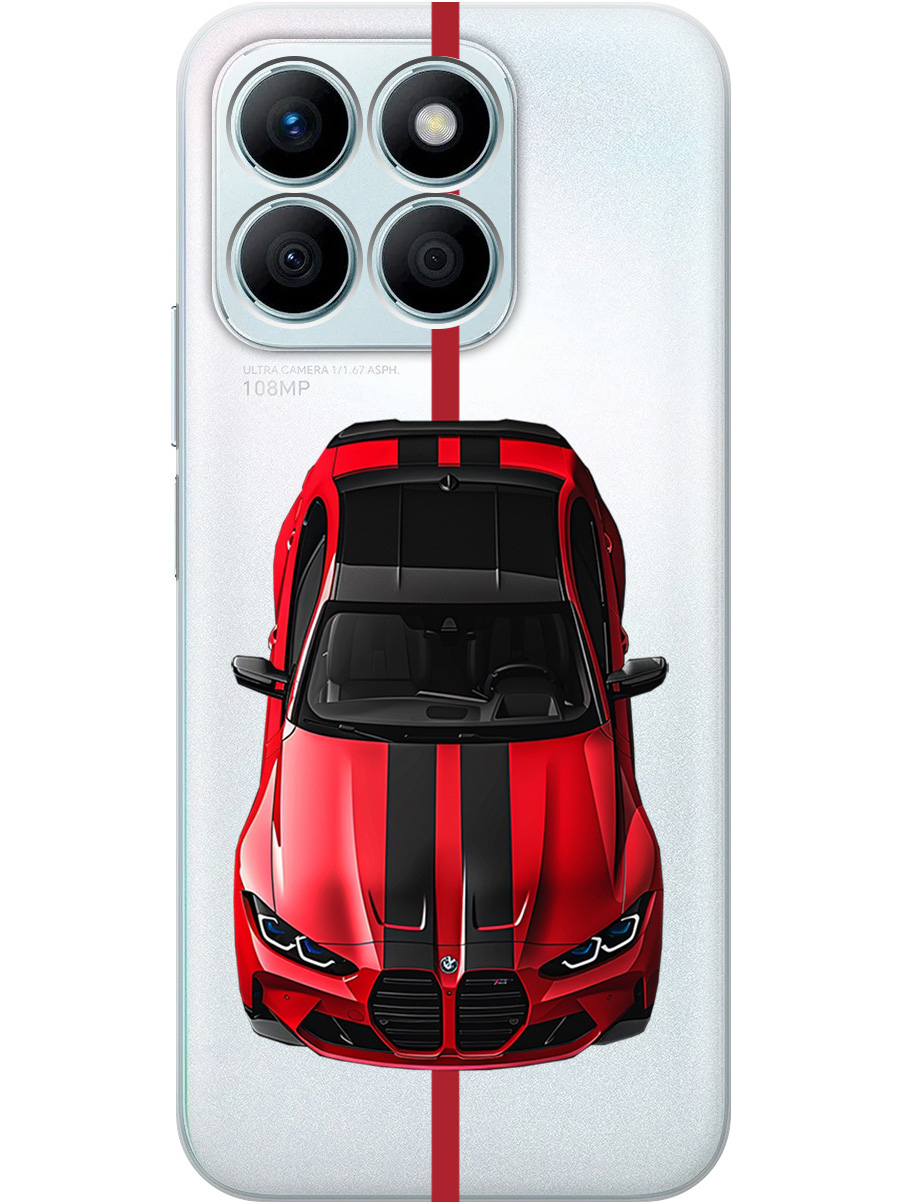 

Силиконовый чехол на Honor X8b с принтом "Красный БМВ", Прозрачный;голубой, 781973251