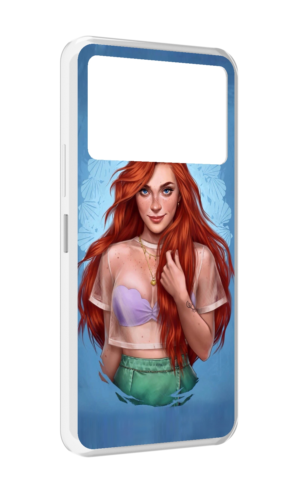 

Чехол MyPads девушка-в-голубом-фоне женский для Infinix NOTE 12 VIP (X672), Прозрачный, Tocco