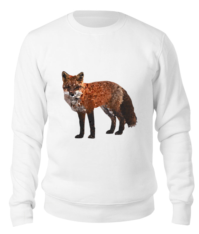 

Свитшот унисекс Printio Лисичка белый M, Лисичка