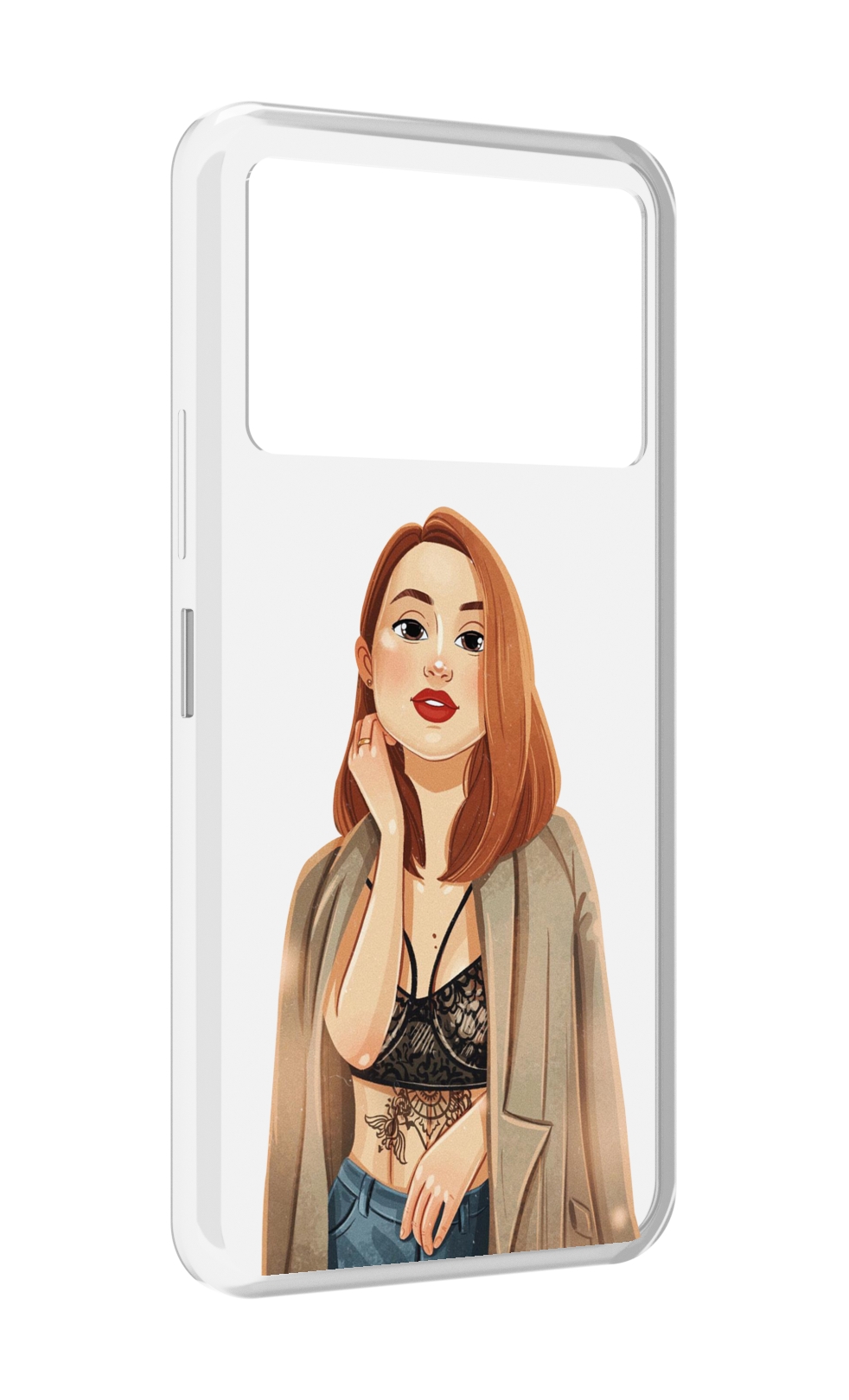 

Чехол MyPads девушка-в-кружевном-2 для Infinix NOTE 12 VIP (X672), Прозрачный, Tocco