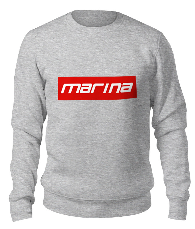 

Свитшот унисекс Printio Marina серый M, Marina