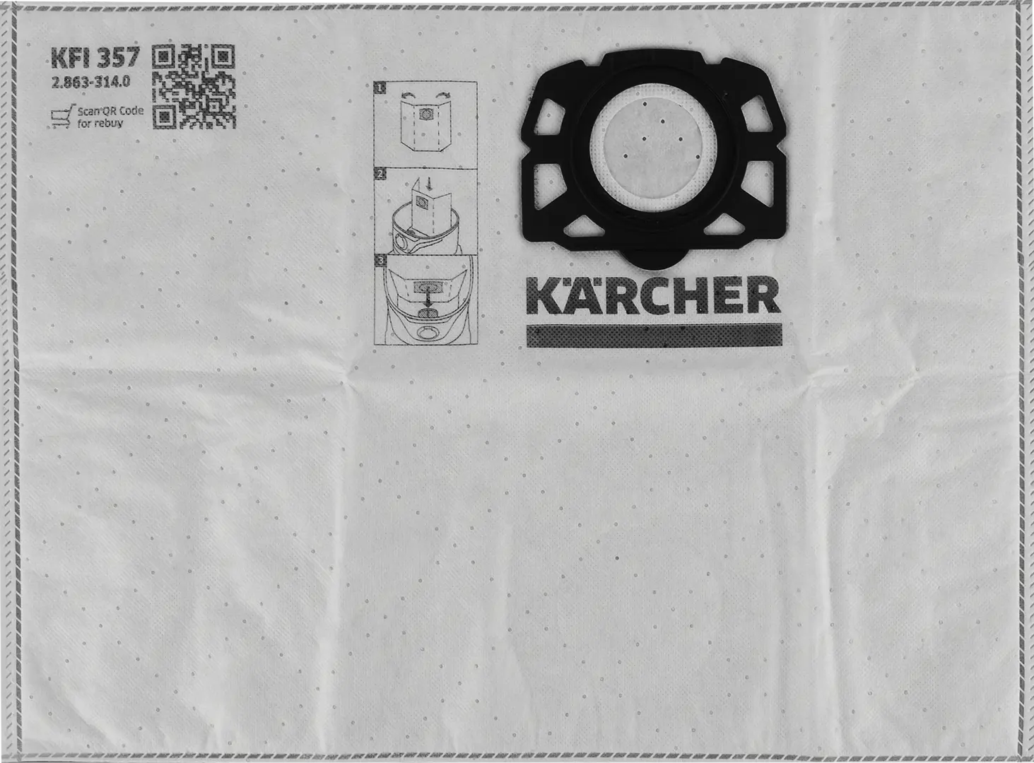 Мешки тканевые для пылесоса Karcher WD 2 Plus/WD 3 19 л, 4 шт. многослойные фильтр мешки для пылесоса karcher wd 2 plus kwd 3 wd 3 successor euro clean