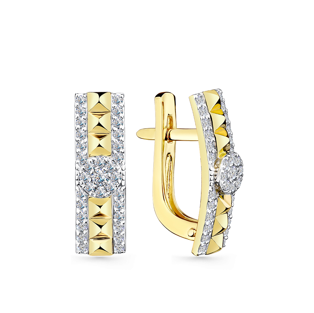 

Серьги из комбинированного золота Master Brilliant 2-508807-00-00, бриллиант, 2-508807-00-00