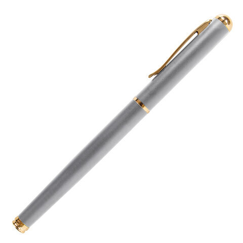 

Ручка перьевая Brauberg Maestro 143469, корпус серебристый с золотистыми деталями, синяя