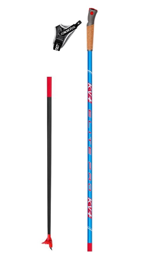 Лыжные палки ELITE PRO Clip Blue cross country pole 22P020Q 130 cm