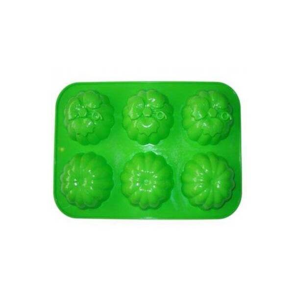 

Форма д/выпечки силиконовая 6 КЕКСОВ №5 30*20,5*3,5см, Зеленый