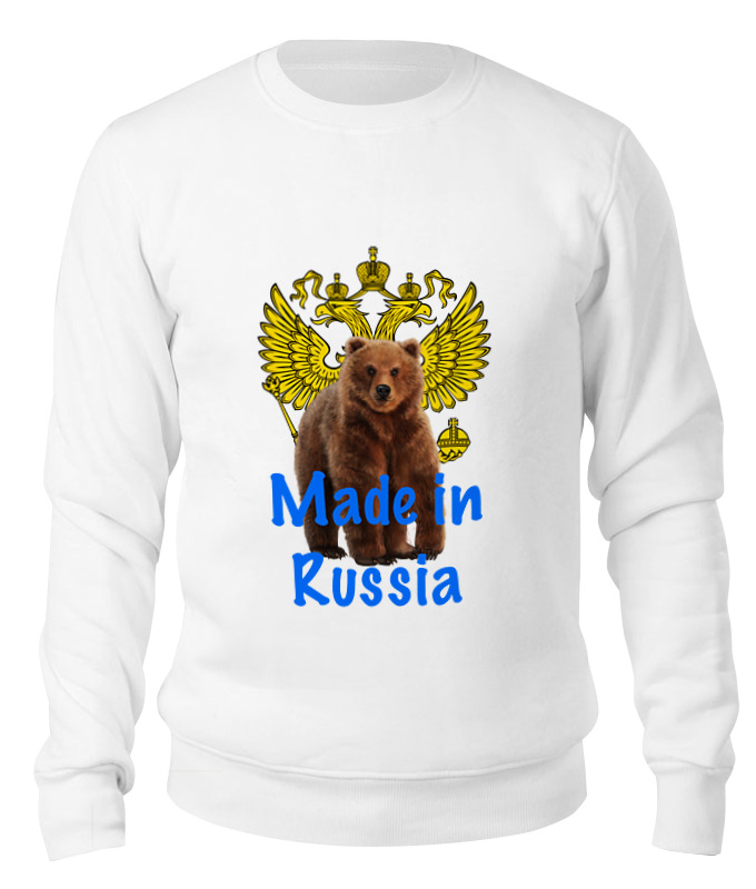 

Свитшот унисекс Printio Russia белый M, Russia