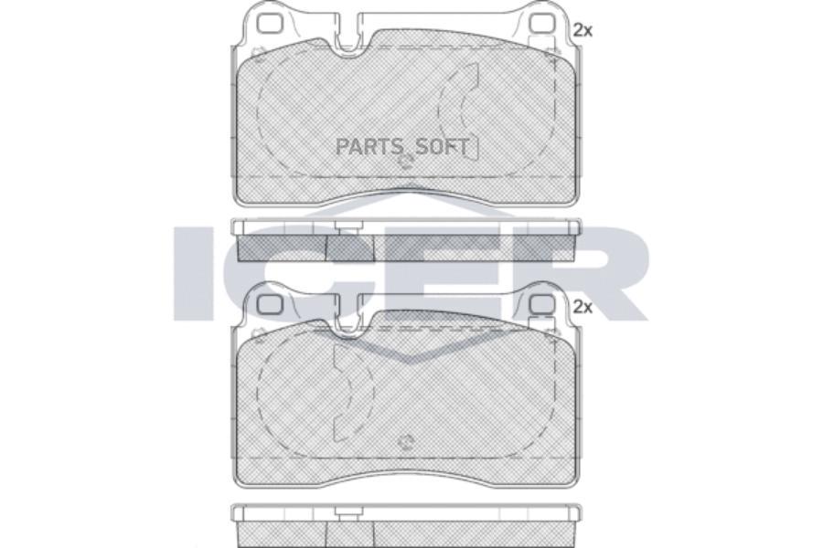 

181791-203 Колодки Дисковые Передние Vw Touareg, Land Roverrange Rover 3.2-4.2I/3.0Tdi V6
