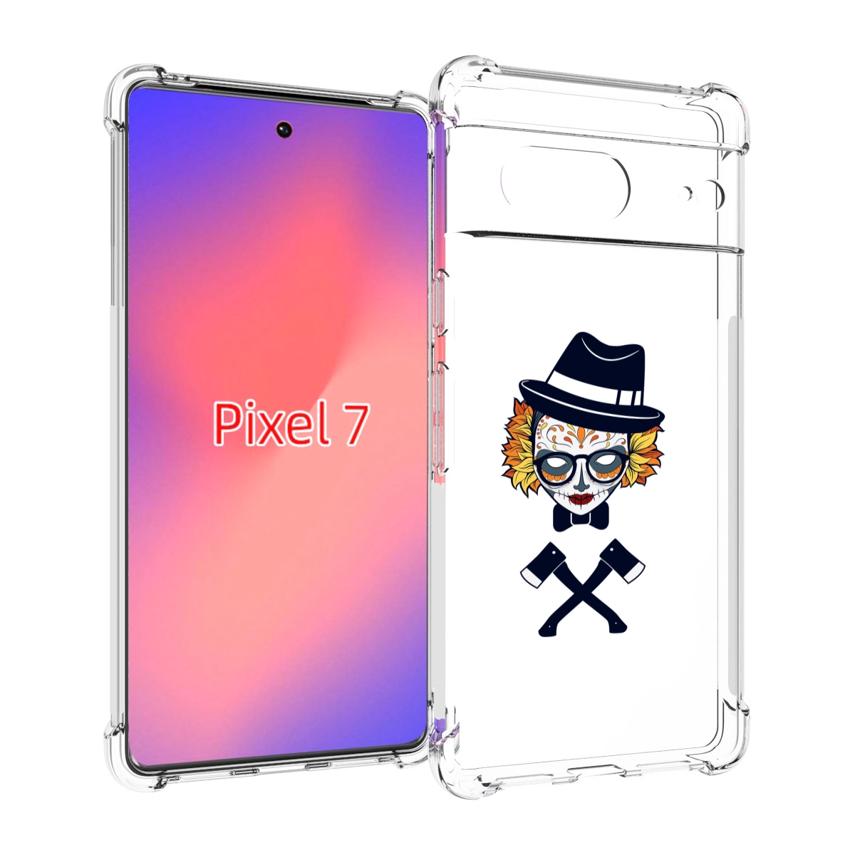 

Чехол Mypads Девушка В Маске С Топорами Рисунок Для Google Pixel 7, Прозрачный, Tocco