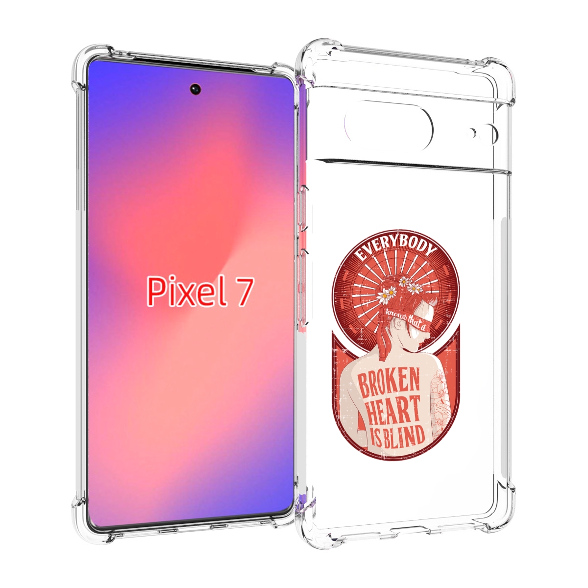 

Чехол Mypads Девушка Разбитое Сердце Для Google Pixel 7, Прозрачный, Tocco