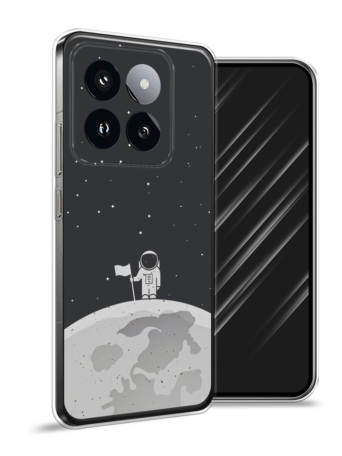 

Чехол Awog на Xiaomi 14 Pro "Первый на Луне", Черный, 320450-1