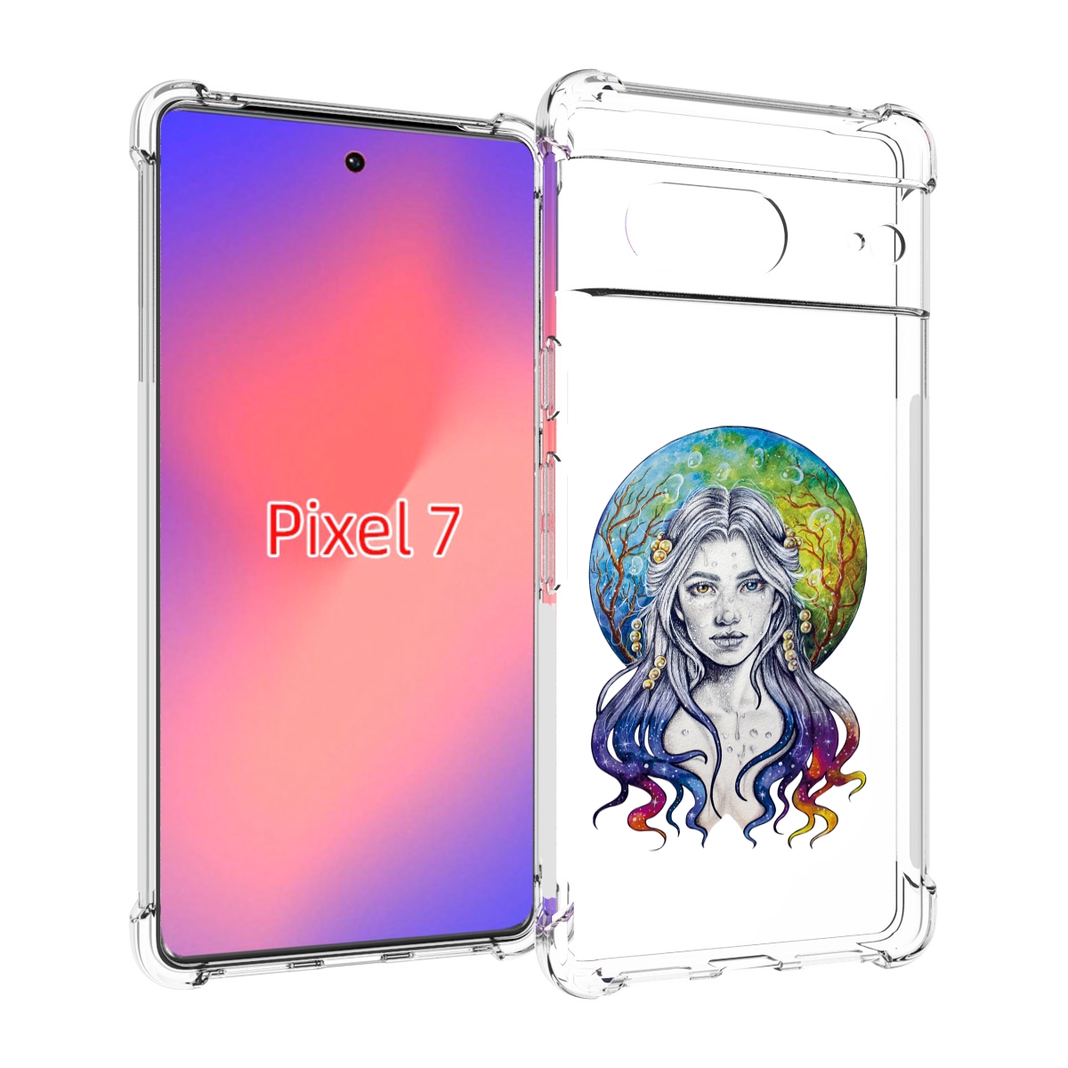 

Чехол Mypads Девушка С Красивыми Волосами Для Google Pixel 7, Прозрачный, Tocco