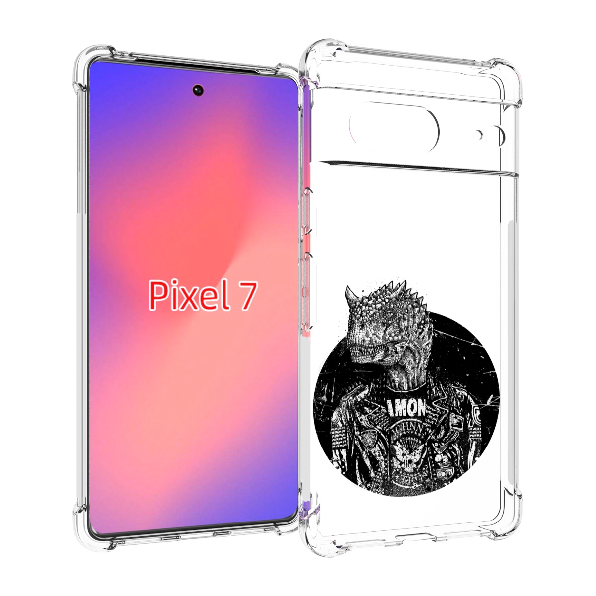 

Чехол Mypads Динозавр В Куртке Для Google Pixel 7, Прозрачный, Tocco