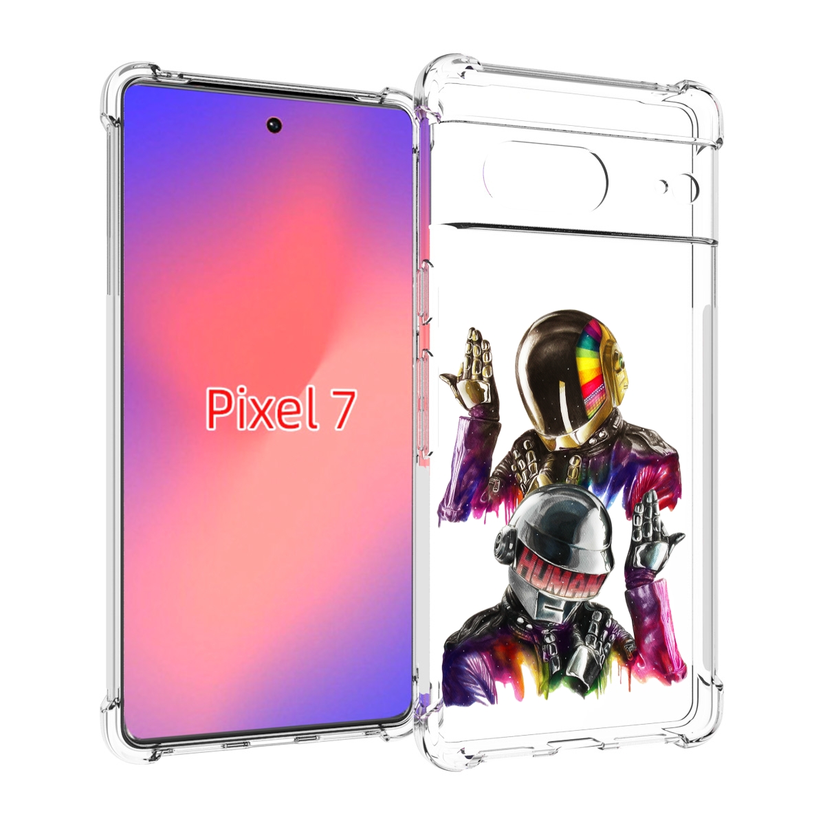

Чехол Mypads Диско Космонавты Для Google Pixel 7, Прозрачный, Tocco