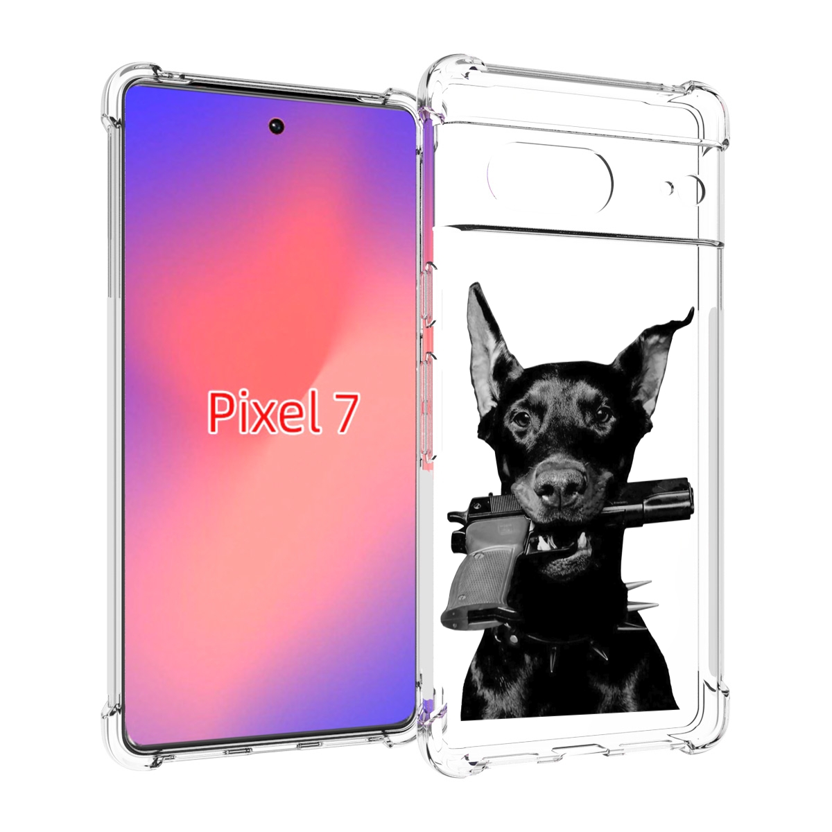 

Чехол Mypads Доберман С Пистолетом Для Google Pixel 7, Прозрачный, Tocco