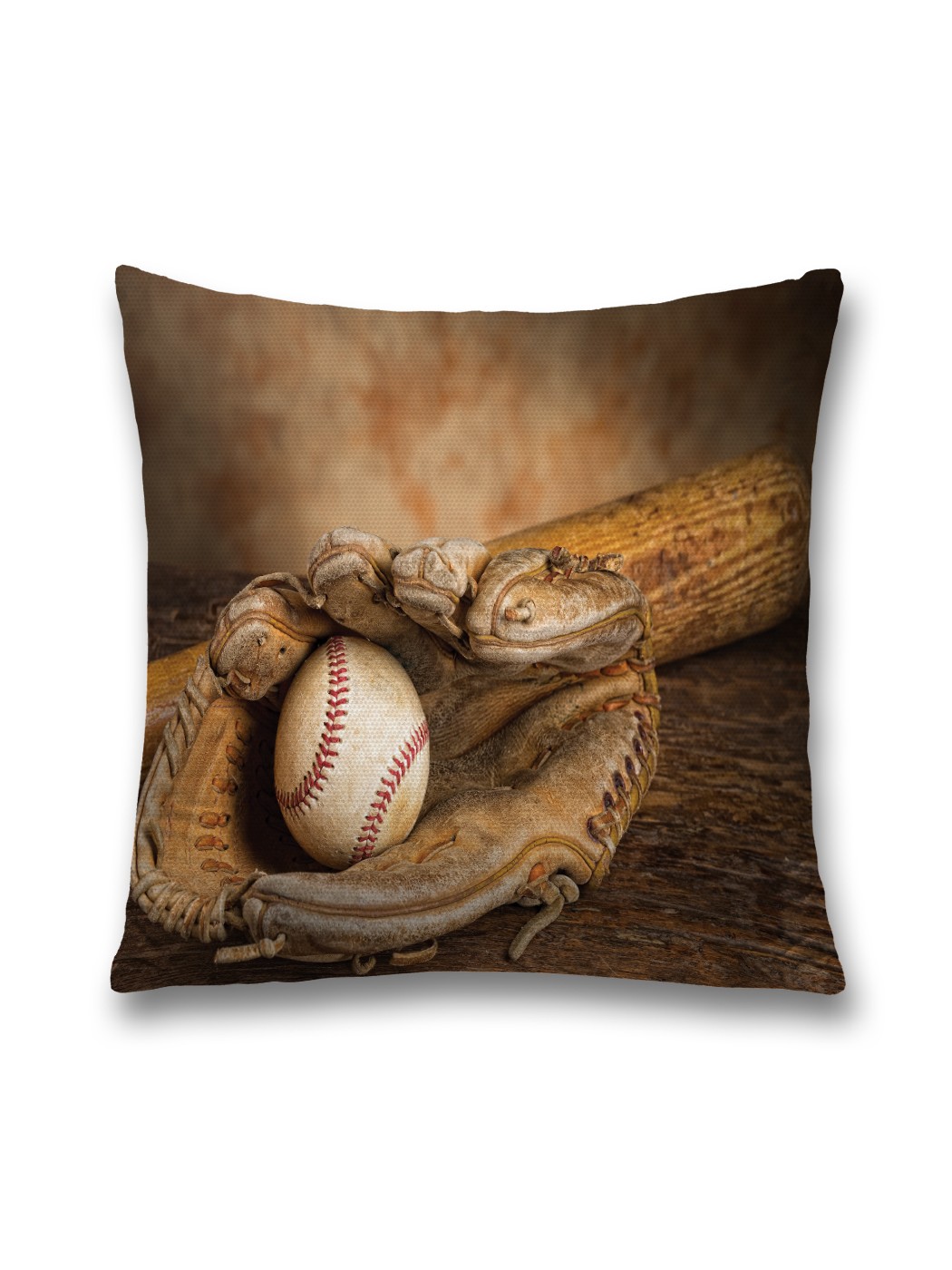 фото Наволочка joyarty декоративная "бейсбольная перчатка" на молнии, 45x45 см