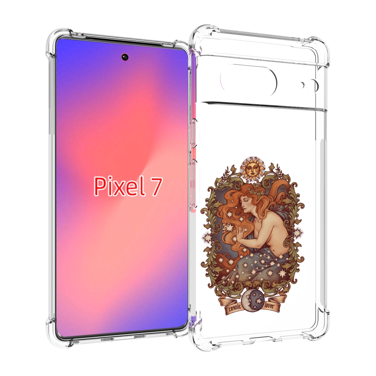 

Чехол Mypads Звездная Девушка Абстракция Для Google Pixel 7, Прозрачный, Tocco